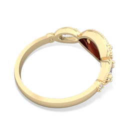 Garnet Milgrain Marquise 14K Yellow Gold ring R5700