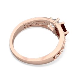 Garnet Heart To Heart 14K Rose Gold ring R3342