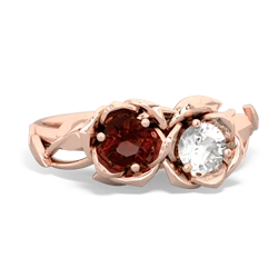 Garnet Rose Garden 14K Rose Gold ring R5510