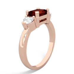 Garnet Three Stone 14K Rose Gold ring R5235