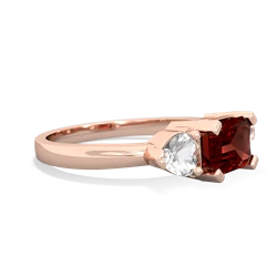 Garnet Three Stone 14K Rose Gold ring R5235