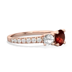 Garnet Pave Trellis 14K Rose Gold ring R5500