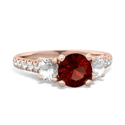 Garnet Pave Trellis 14K Rose Gold ring R5500