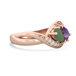 Jade Summer Winds 14K Rose Gold ring R5342