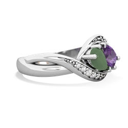 Jade Summer Winds 14K White Gold ring R5342