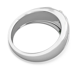 Jade Men's Streamline 14K White Gold ring R0460