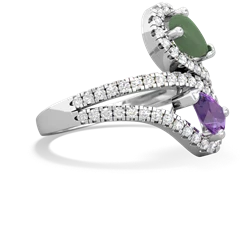 Jade Diamond Dazzler 14K White Gold ring R3000