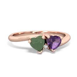 Jade Sweethearts 14K Rose Gold ring R5260