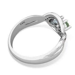 Jade Summer Winds 14K White Gold ring R5342