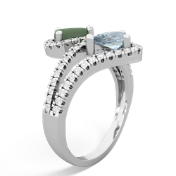 Jade Diamond Dazzler 14K White Gold ring R3000