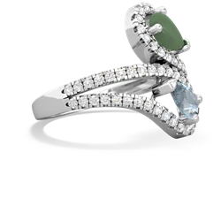 Jade Diamond Dazzler 14K White Gold ring R3000