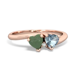 Jade Sweethearts 14K Rose Gold ring R5260