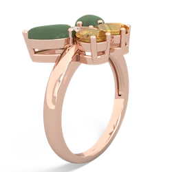 Jade Butterfly 14K Rose Gold ring R2215