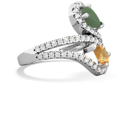 Jade Diamond Dazzler 14K White Gold ring R3000