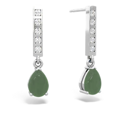 matching earrings - Art Deco Diamond Drop