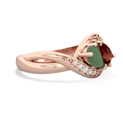 Jade Summer Winds 14K Rose Gold ring R5342