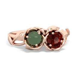 Jade Rose Garden 14K Rose Gold ring R5510