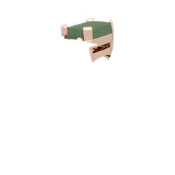 Lab Emerald Three Stone 14K Rose Gold ring R5235