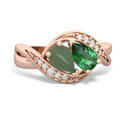 Jade Summer Winds 14K Rose Gold ring R5342