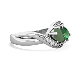 Jade Summer Winds 14K White Gold ring R5342