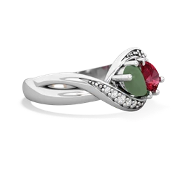 Jade Summer Winds 14K White Gold ring R5342