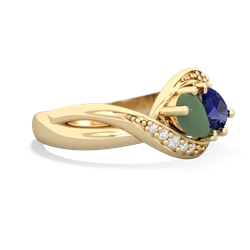 Jade Summer Winds 14K Yellow Gold ring R5342