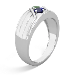 Jade Men's Streamline 14K White Gold ring R0460