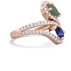 Jade Diamond Dazzler 14K Rose Gold ring R3000