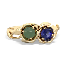 Jade Rose Garden 14K Yellow Gold ring R5510