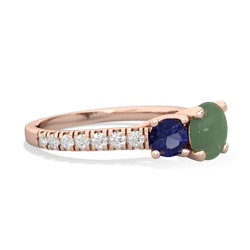 Jade Pave Trellis 14K Rose Gold ring R5500