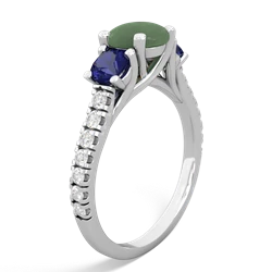 Jade Pave Trellis 14K White Gold ring R5500