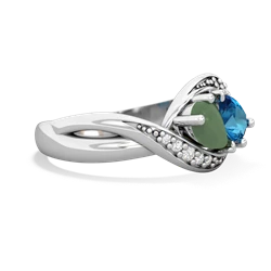 Jade Summer Winds 14K White Gold ring R5342