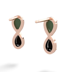 Jade Infinity 14K Rose Gold earrings E5050