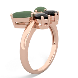 Jade Butterfly 14K Rose Gold ring R2215