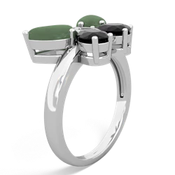 Jade Butterfly 14K White Gold ring R2215