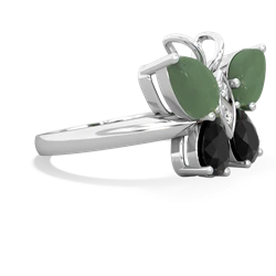 Jade Butterfly 14K White Gold ring R2215