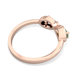 Jade Infinity 14K Rose Gold ring R5050