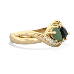 Jade Summer Winds 14K Yellow Gold ring R5342