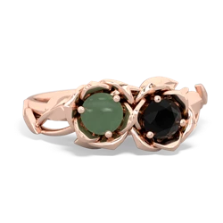 Jade Rose Garden 14K Rose Gold ring R5510