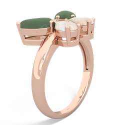 Jade Butterfly 14K Rose Gold ring R2215