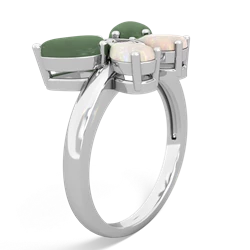 Jade Butterfly 14K White Gold ring R2215