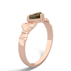 Jade 'Our Heart' Claddagh 14K Rose Gold ring R2388