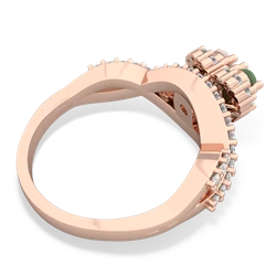 Jade Diamond Twist 'One Heart' 14K Rose Gold ring R2640HRT