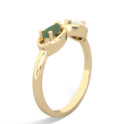 Jade Infinity 14K Yellow Gold ring R5050