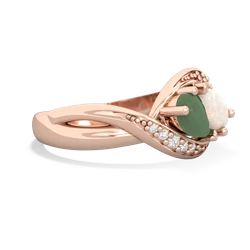 Jade Summer Winds 14K Rose Gold ring R5342