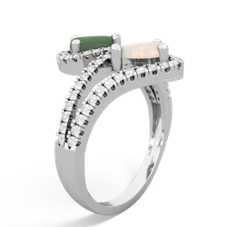 Jade Diamond Dazzler 14K White Gold ring R3000