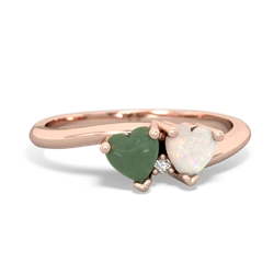 Jade Sweethearts 14K Rose Gold ring R5260