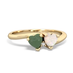 Jade Sweethearts 14K Yellow Gold ring R5260