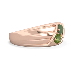 Jade Men's Streamline 14K Rose Gold ring R0460