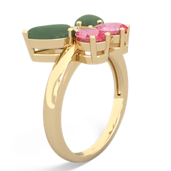 Jade Butterfly 14K Yellow Gold ring R2215